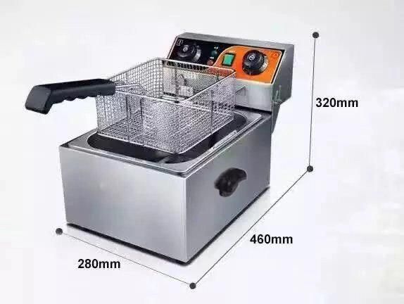 Commercial Stainless Steel Electric Deep Single Double Fryer