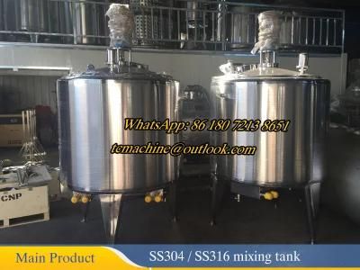 Stainless Steel Non-Insulated Mixing Tank 500L Mixing Tank