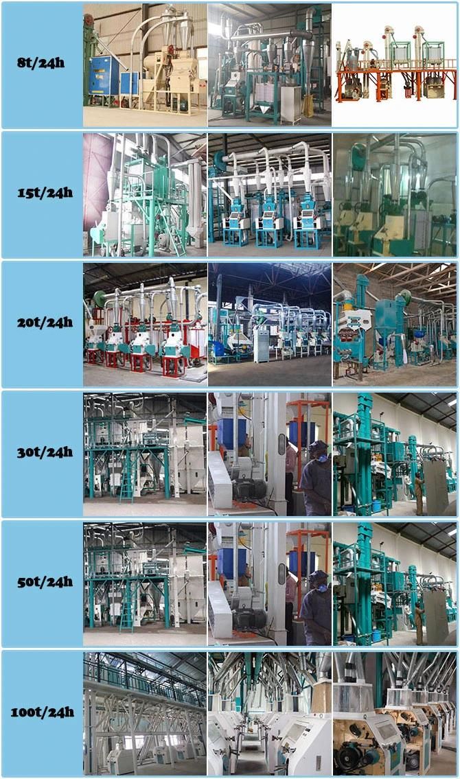 Industrial Mills for Corn 30t/24h Corn Flour Mill Maize Flour Milling Machines