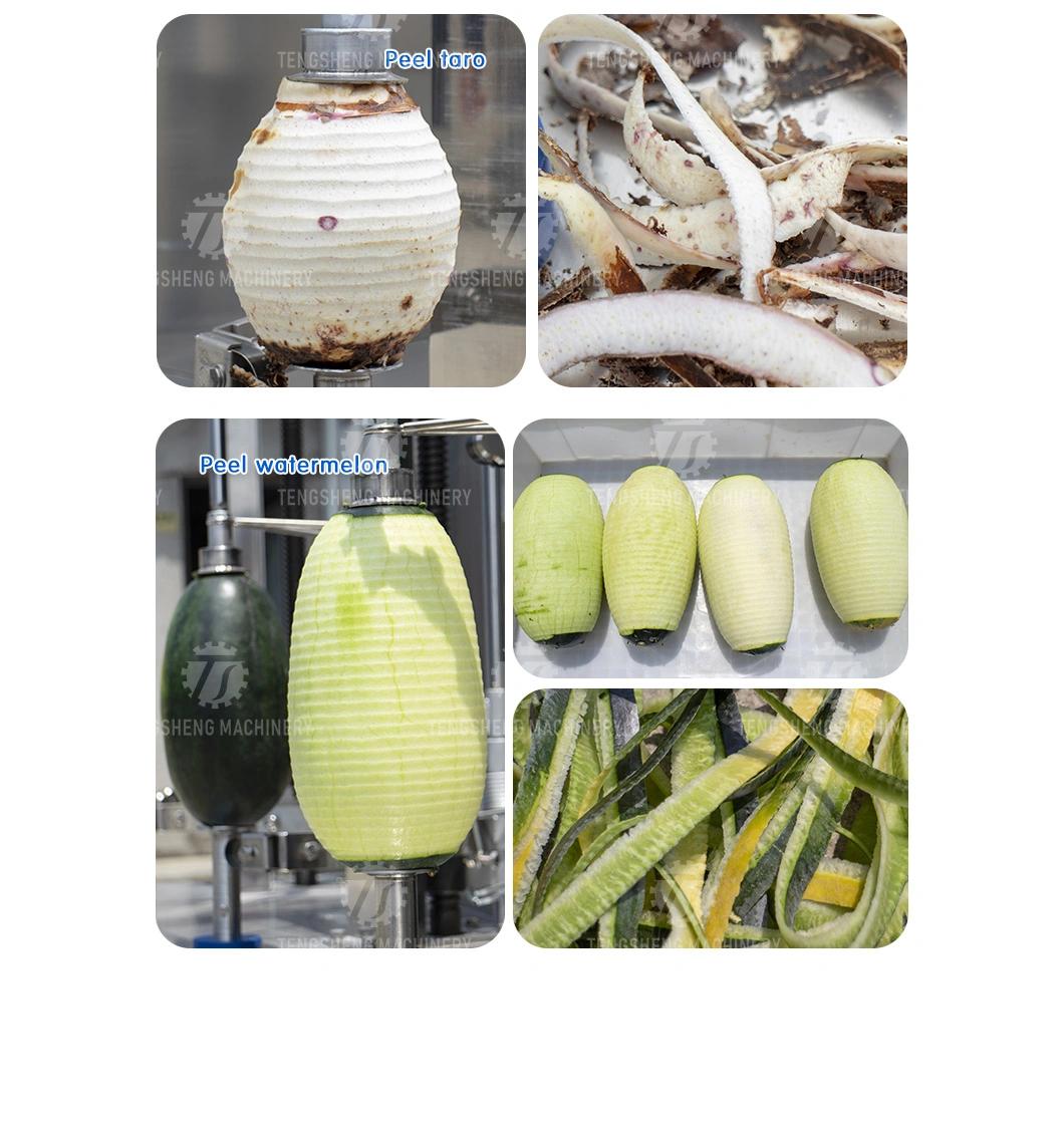 Pineapple Squash Pumpkin Watermelon Papaya Peeler Price Food Processor Commercial Industrial Automatic Peeling Machine Fruit Processing Equipment (TS-P100)