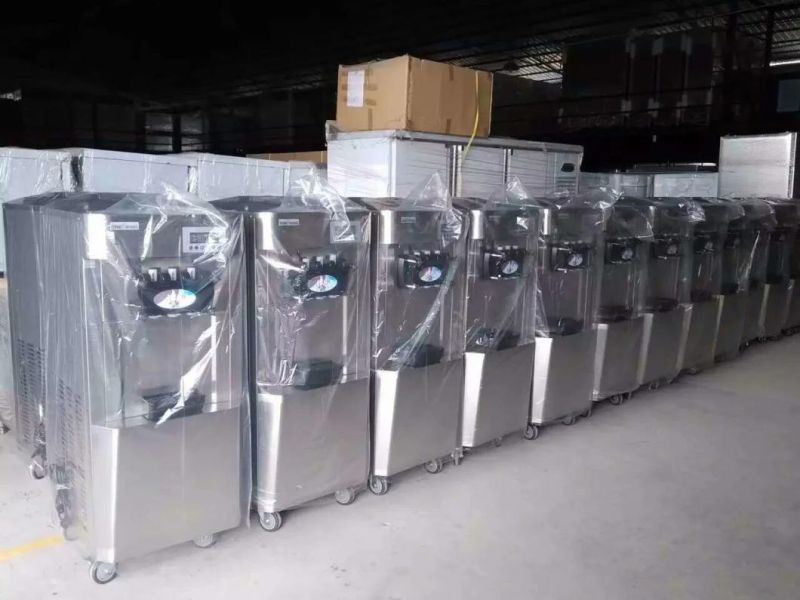 Stainless Steel Soft Ice Cream Machine with Ce