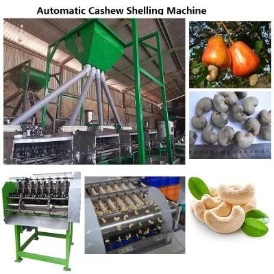 Cashew Nuts Processing Peeling Roasting Line Cashew Shelling Machine