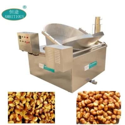 Gas Heating Broad Bean Fryer Nut Frying Machine