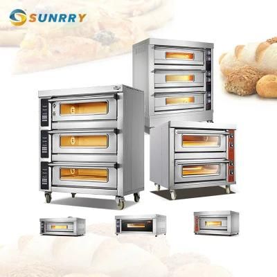 Electric Gas Bread Baking Oven 1 2 3 Layer Deck Oven Industrial Commercial Bakery Baking ...