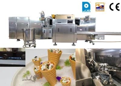 High Quality Fully Automatic Rolled Sugar Cone Production Line of 61 Baking Plates (7m ...