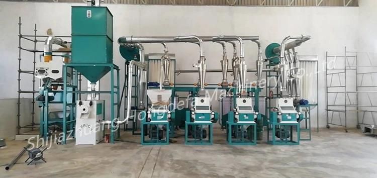 Hongdefa Hot Sale 30t/24h Maize Flour Milling Machine