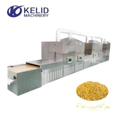 500kg/H Industrial Microwave Osmanthus Flower Tea Dryer