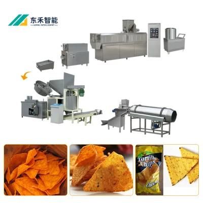 50-60kg/H Portable Flour Tortilla Machine Baked Doritos Machinery Doritos Processing Line