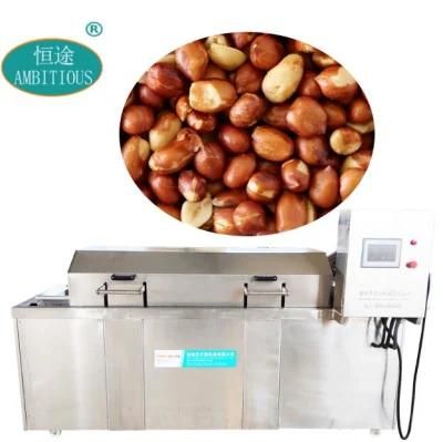 Automatic Restaurant Continuous Deep Frying Machine Industrial Snake Food Nuts Groundnut ...