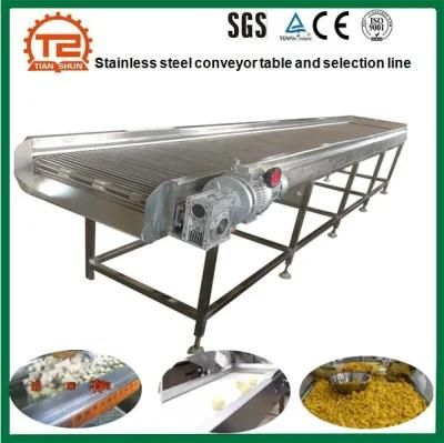 Stainless Steel Potato Vegetable Conveyor Table as Selection Line at Best Price in China