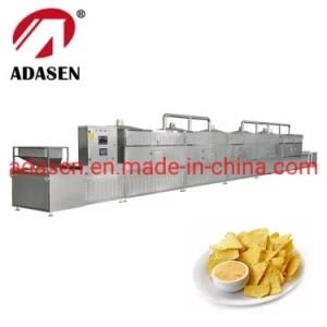 Tunnel Continuous Microwave Baking and Drying Equipment for Puffed Food and Snacks Food