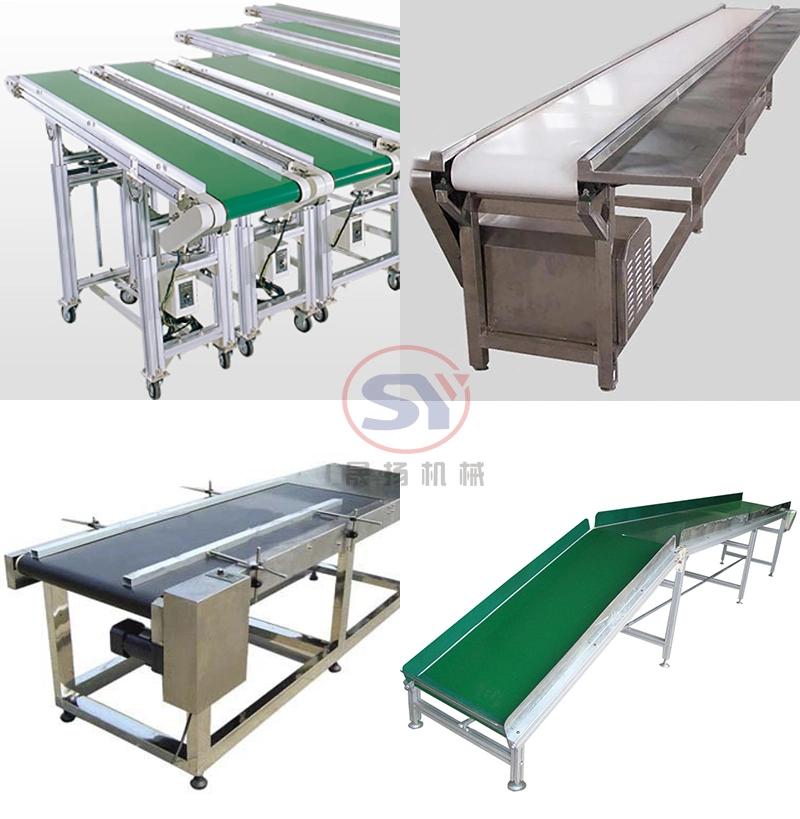 Adjustable Height Rubber V Belt Conveyor Movable Type China Supplier