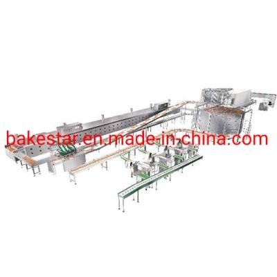 Baking Equipment Continuous Buger Buns Bread Bakey Coveyor Production Line Automation for ...