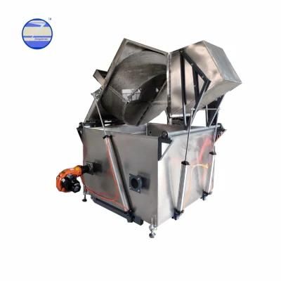 Peanut Automatic Fired Batch Fryer Machine for Snack Pellet