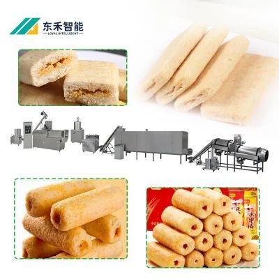 Automatic Corn Filling Snack Making Machine Snack Wheat Flour Food Extruder Production ...