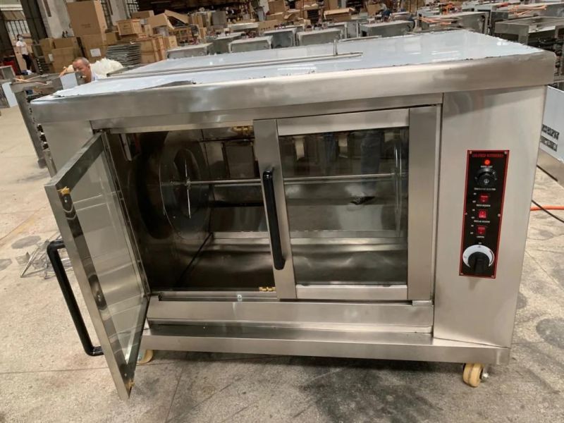 Commercial Gas Chicken Rotisserie, Stainless Steel Gas Chicken Rotisserie for Sale, Chicken Rotisserie Oven