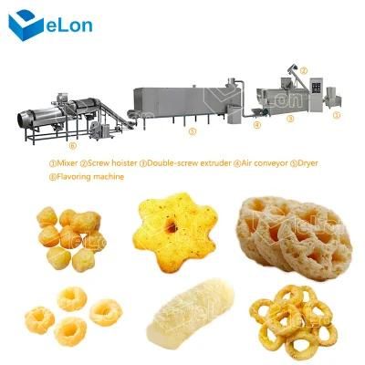 Full Automatic Small Pellets Making Machine Puffed Corn Snacks Food Extruder