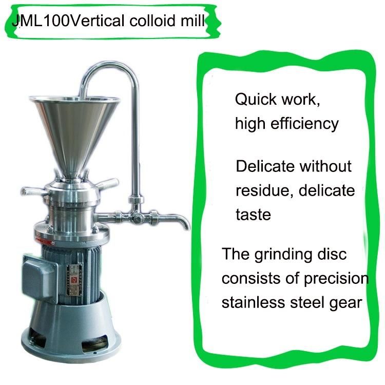 Stainless Steel Vertical Colloid Mill for Ketchup Chili Sauce Sesame Peanut Butter Making Machine