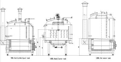 3.5bbl Micro Beer Brew Kettle Beer Brewing Production Line for Sale