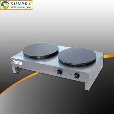 Commercial Electric Double Crepe Maker Pancake Making Crepe Machine