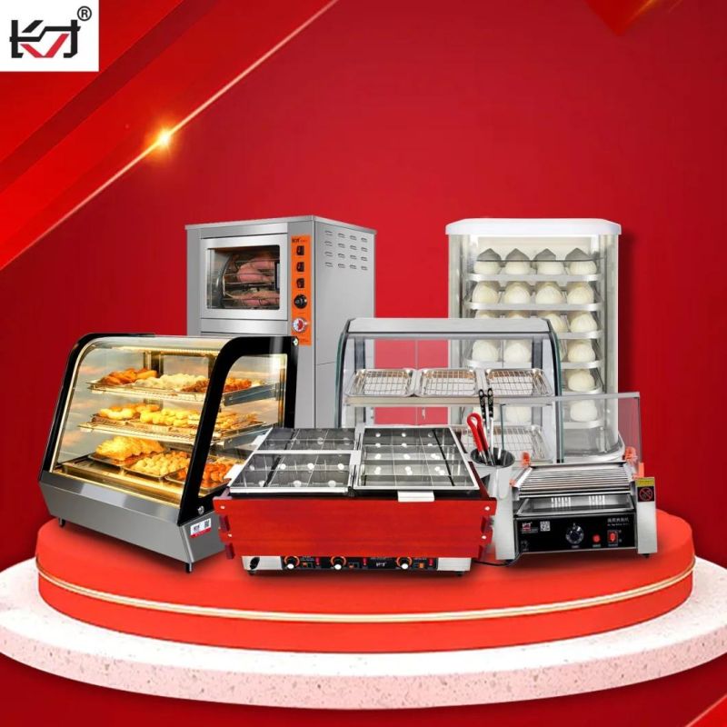 Dzcf-3f9p Glass Door Merchandiser Display Case Restaurant Electric Hot Food Warmer Showcase