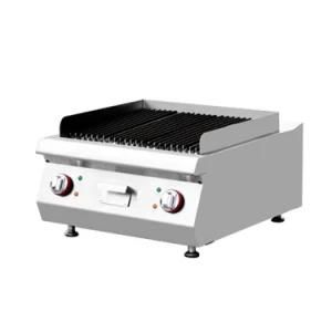 Hot Sale Vertical Gas Char Grill Commercial Gas Lava Rock Grill with Cabinet