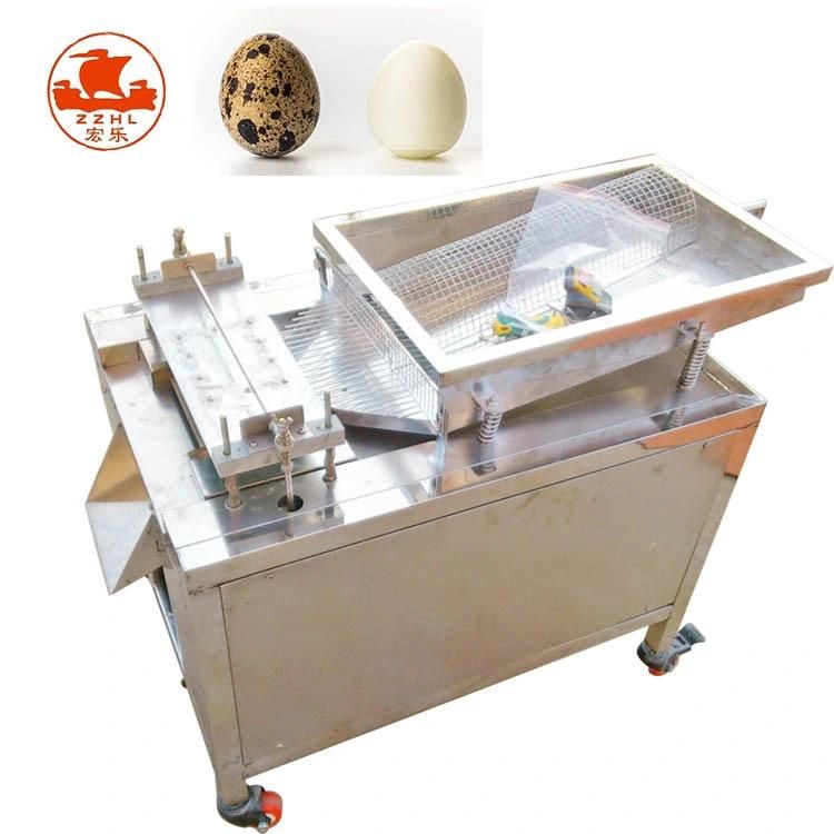 Automatic Boiled Hen Quail Egg Peeling Breaking Breaker Peeling Machine