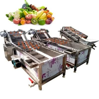 Automatic Vegetable Fruit Processing Line Fruit Vegetable Washing Machine