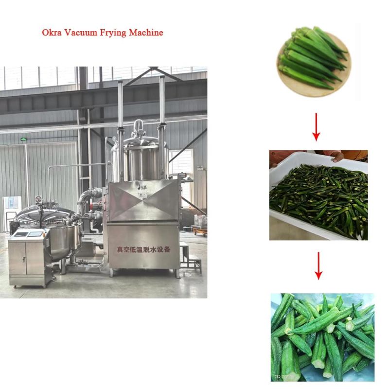 Onion Potato Chips paper Chicken Nut Vocuum Deep Frying Machine