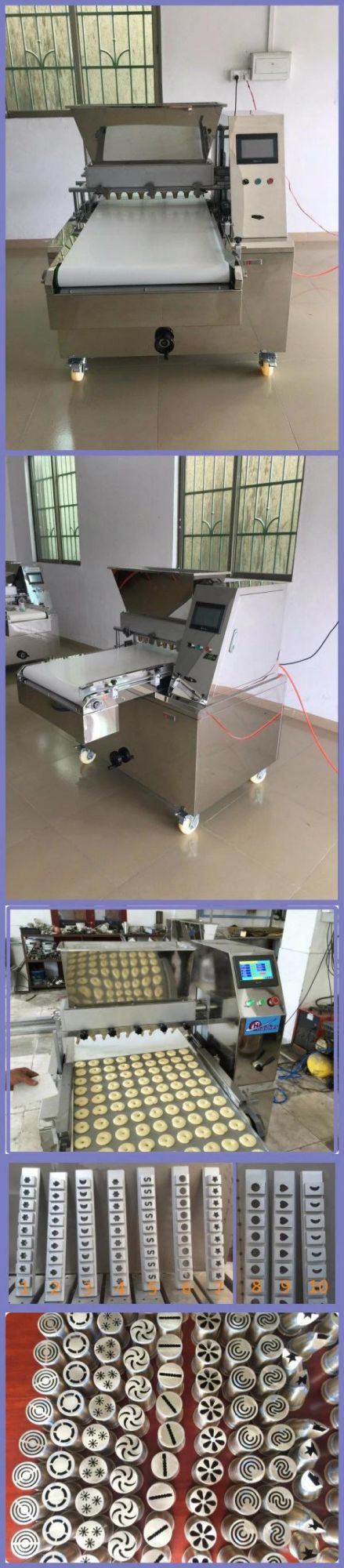 Biscuit Depositor Rotary Mould Machine Wire Cut Cookies Making Machine