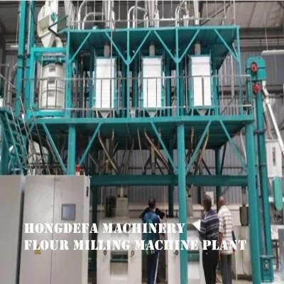50t Corn Flour Milling Machine Line Corn Grits Mill Line with High Quality 2years Warranty ...