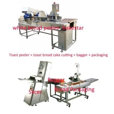 Commerical White Toast Bread Peeling Cake Bread Toast Packaging with Slicing Whole in One ...
