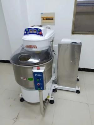 100kg Food Factory Bakery Auto Tipping Spiral Dough Mixer