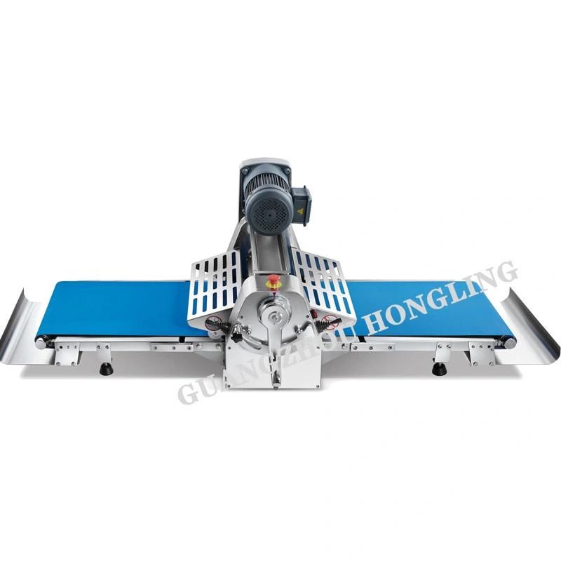Hongling 400mm Full Ss Table Top Roller Sheeter Croissant Pizza Pastry Dough Sheeter
