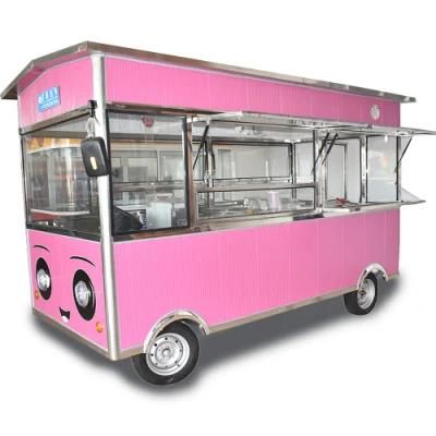 Customized Mobile Electric Food Cart Ice Cream Vending Truck for Sale