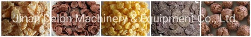 Hot Selling Corn Flakes Baked Machine Breakfast Cereal Inflating Device Extrusion Production Line