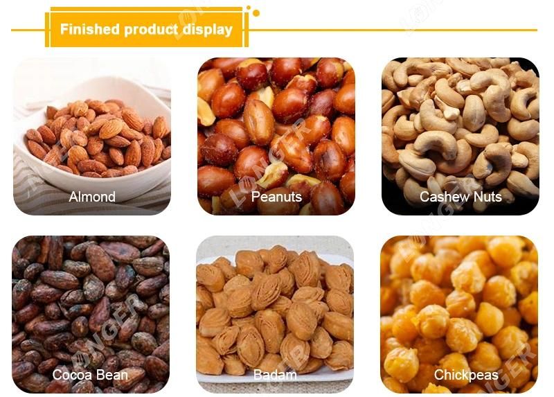 Nuts Roaster Seasoning Production Line Roasted Peanut Roasting and Cooling Machine