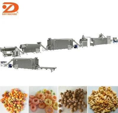 Twin Screw Extruder Corn Flakes Breakfast Cereal Machinery