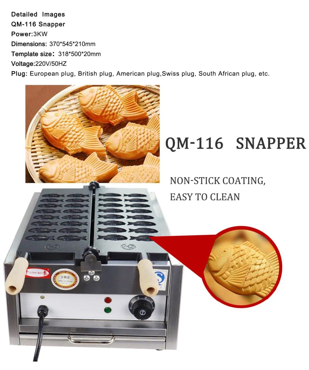 Hot Sale Commercial Fish Ice Cream Mixed Waffle Baker