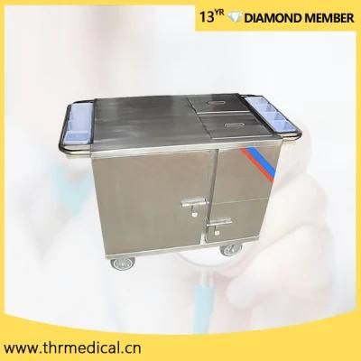 Stainless Steel Electric Heated Type Insulated Food Cart (THR-FC011)