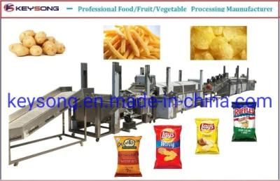 Continuous Production Potato Chips Making Machine Food Machinery