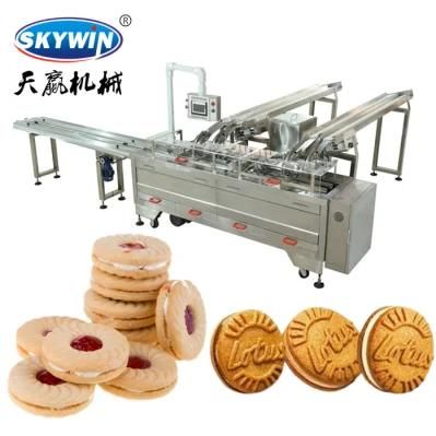 Cream Biscuit Machine for Making Sandwich Jam Biscuit with Packing System