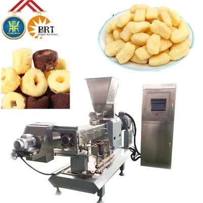 100-300kg/H Puffs Extruders Making Machine Puffed Snack Processing Manufacturer