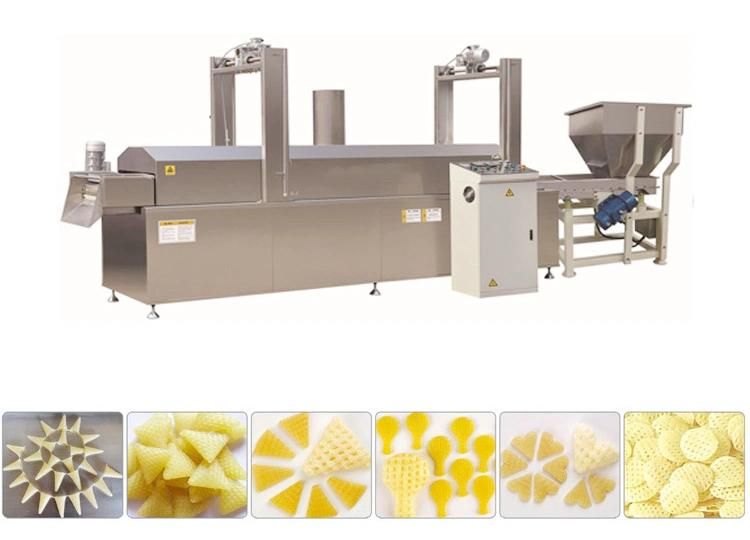 High Speed Fried Snack Extruder 2D Fried Snack Pellet Food Processing Line