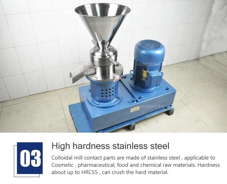 Commercial Nut Butter Milk Making Equipment Cocoa Beans Grinding Colloid Mill