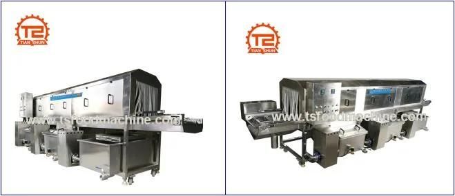 Big Food Factory Use Fruit and Vegetable Plastic Tray Washing Machine