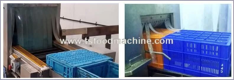 Industrial Chicken Farm Crate Trays Bins Basket Tray Washer Washing Machine