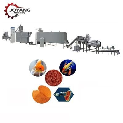 Floating Fish Feed Production Line Staple Koi Food Making Machine