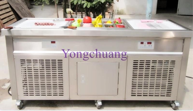 Factory Directly Sales Fry Ice Machine with Famous Panasonic Compressor and One Year Warranty