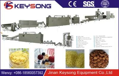 Automatic Cereal Breakfast Corn Flakes Snack Food Making Machine From Jinan